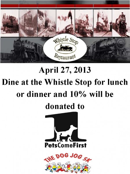 Whistle Stop 2012 Whistle Stop fundraiser flyer